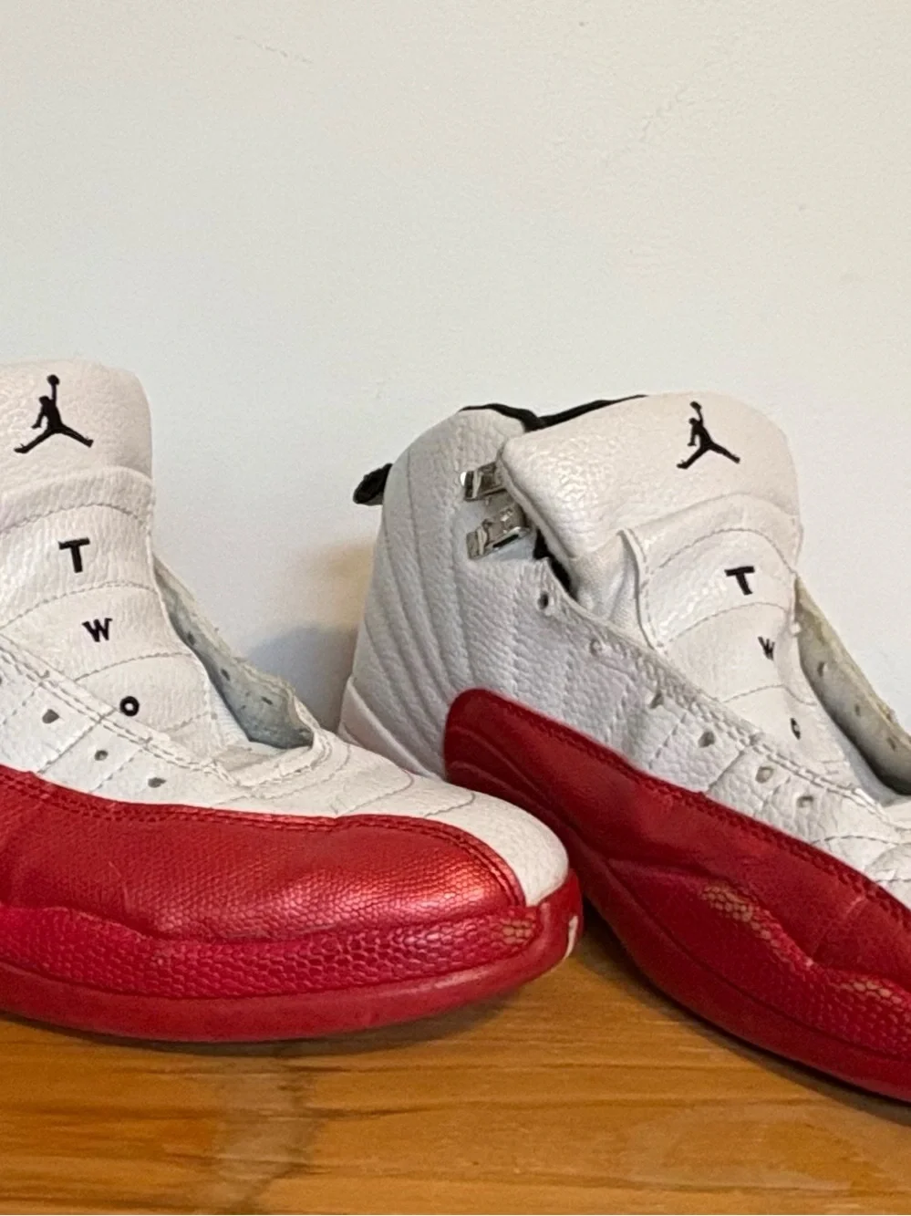 Air Jordan 12 Retro 'Cherry' (2009) high-top basketball sneakers, size 12